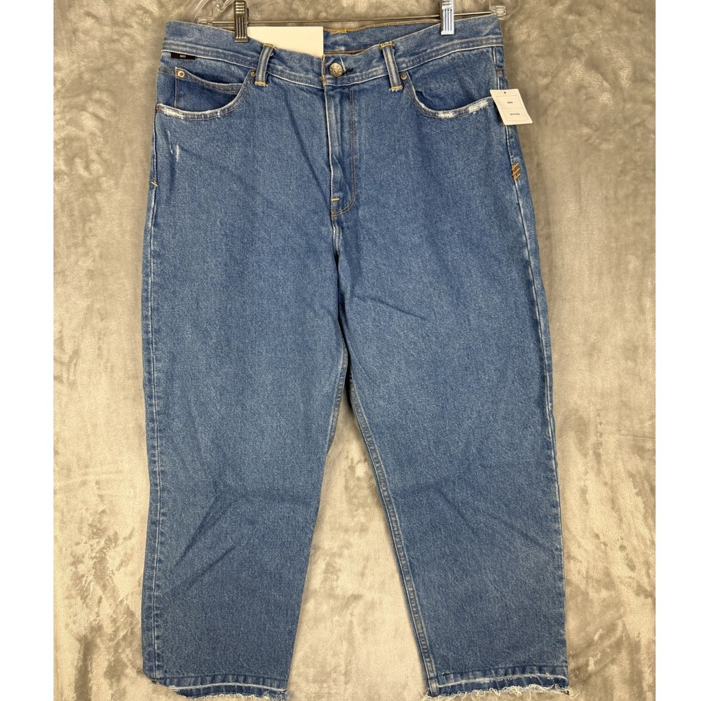 BDG Jeans Mens Vintage Straight Leg Distressed Denim Blue Size 33W 32L